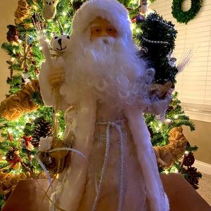 Santa Christmas tree topper